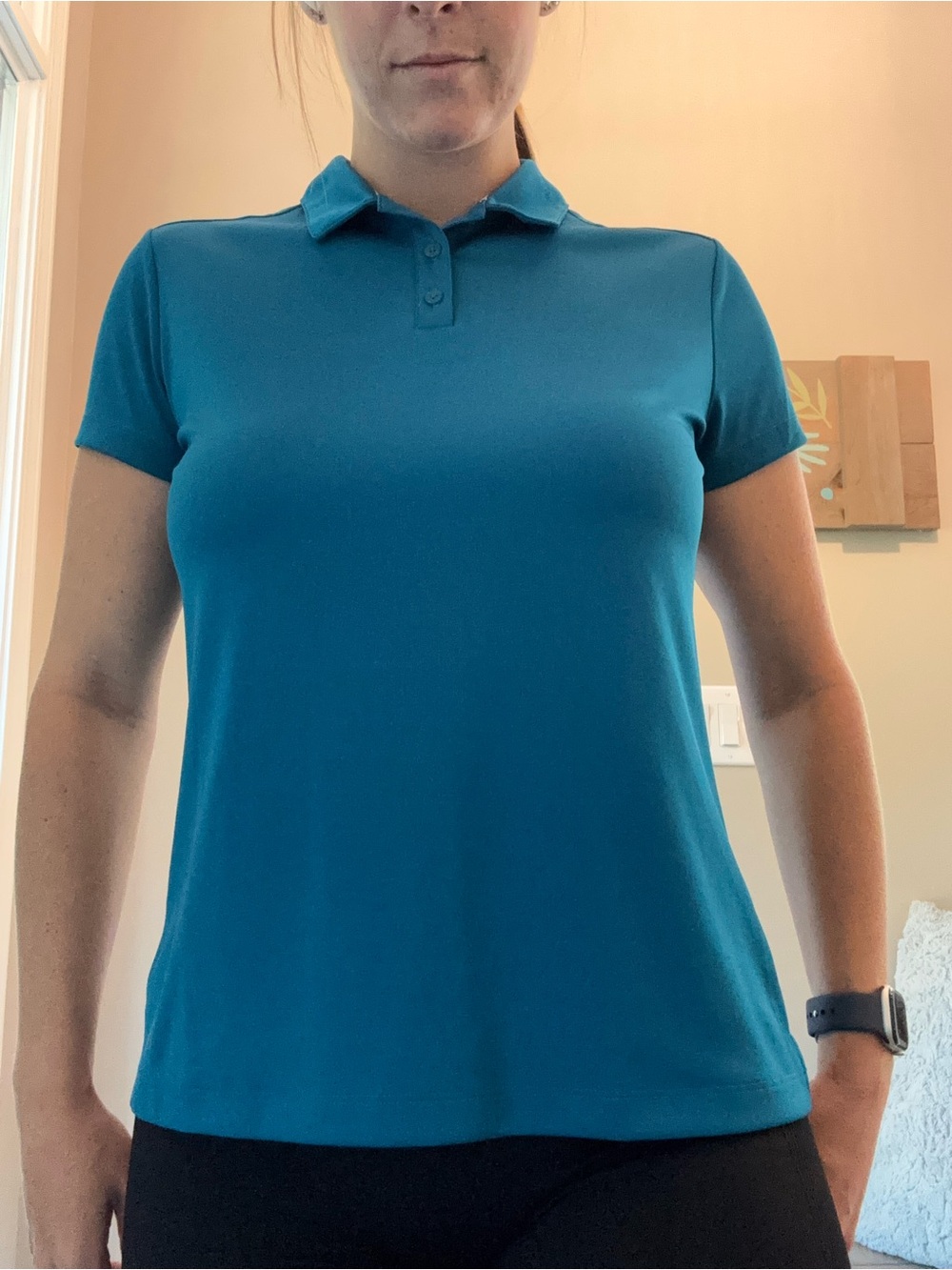 Women's Blue Nike Golf Dri-fit  Polo Top